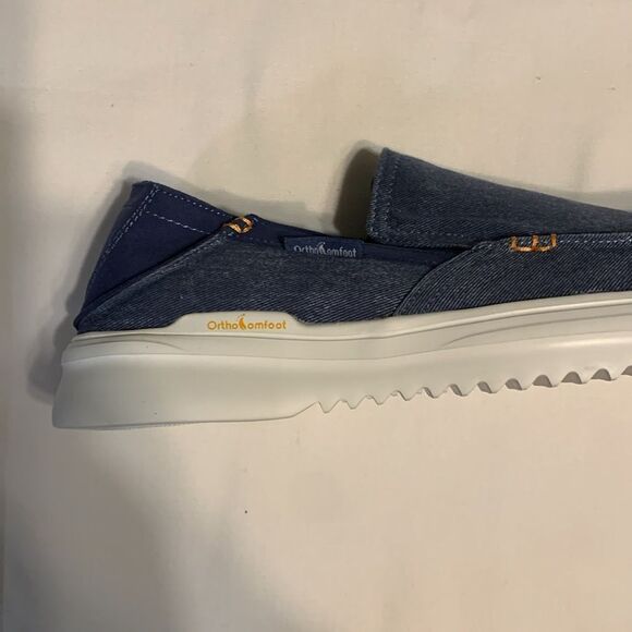 OrthoComfort size 10 slip on canvas loafer walk-in flat shoes - Picture 12 of 12